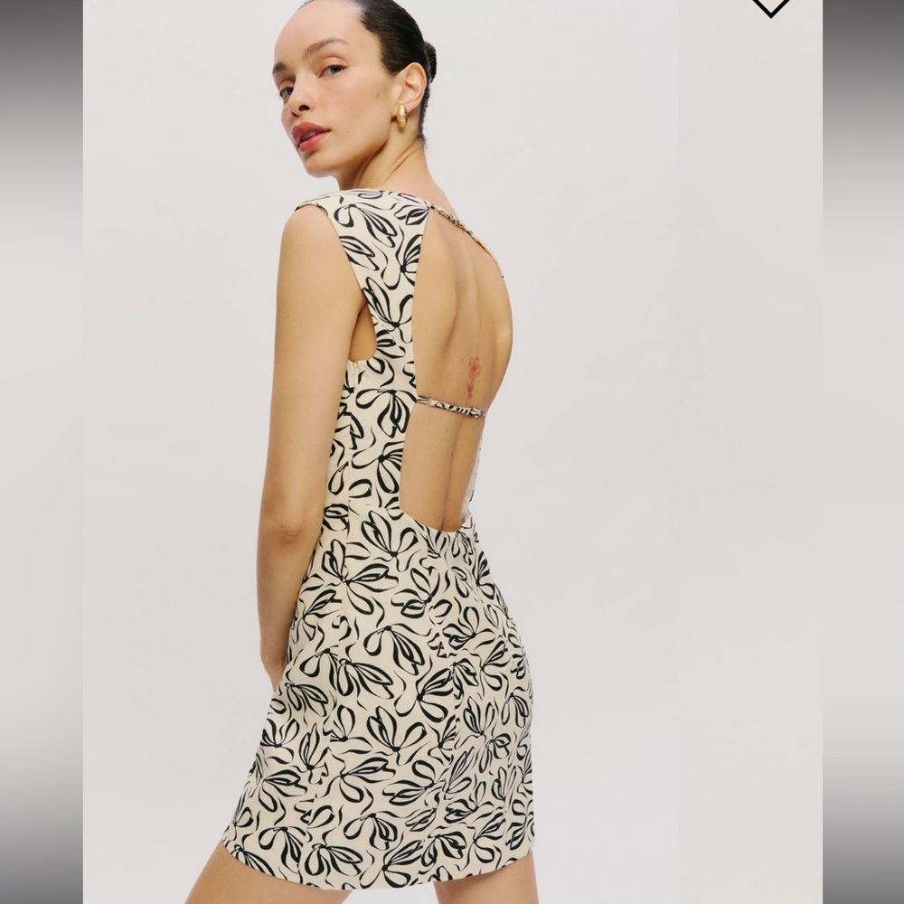 Reformation Avina Linen Dress- new